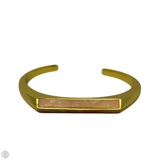 Gold Plated Semiprecious Stone Triangle Prism cCuff Bracelet By J. Crew