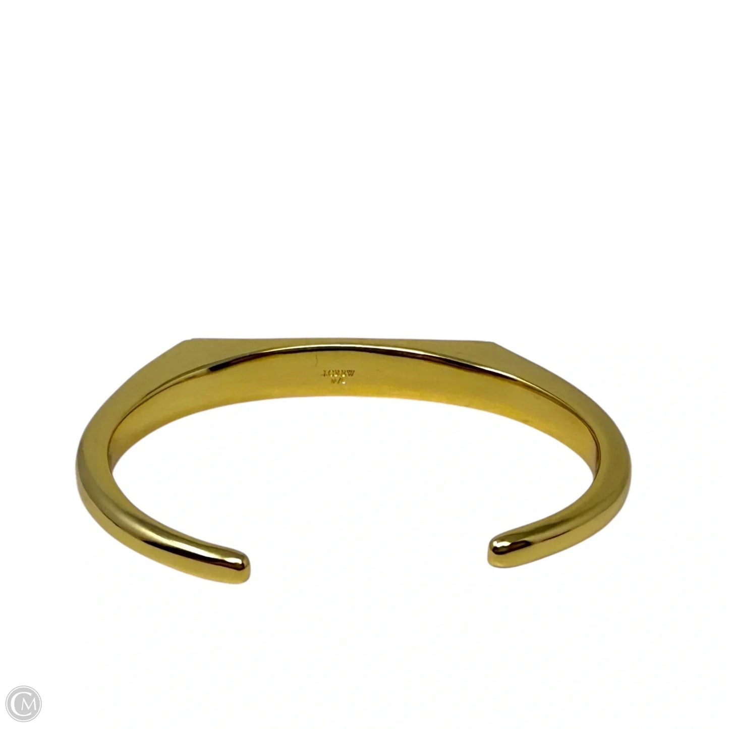 Gold Plated Semiprecious Stone Triangle Prism cCuff Bracelet By J. Crew
