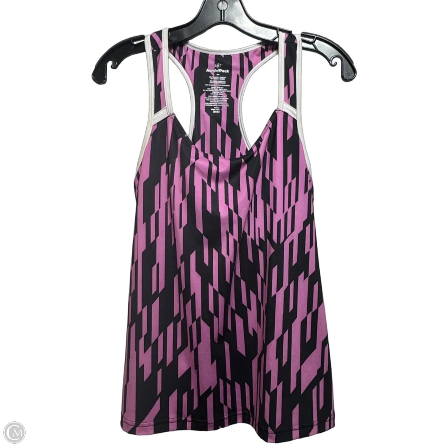 Athletic Tank Top By Nordic Trac In Pink & Purple, Size: M