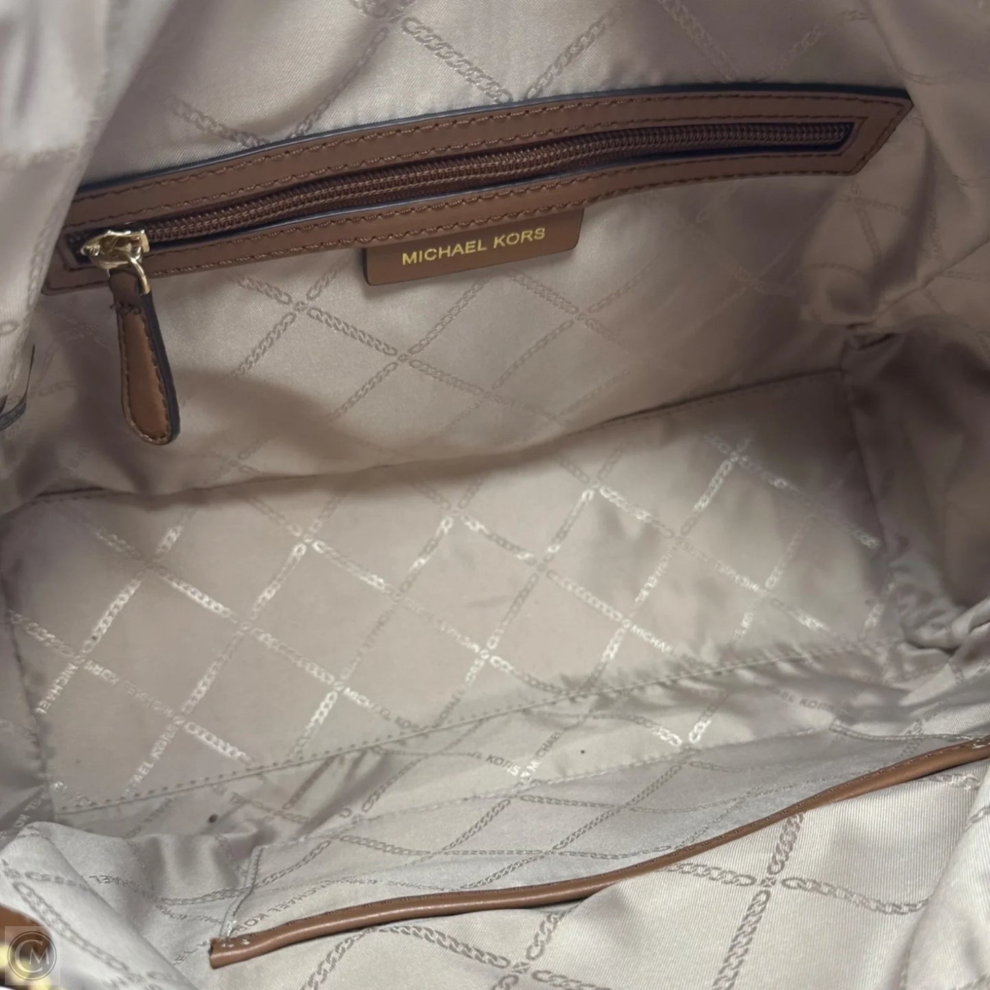 Carine Satchel Handbag Leather By Michael By Michael Kors, Size: Medium