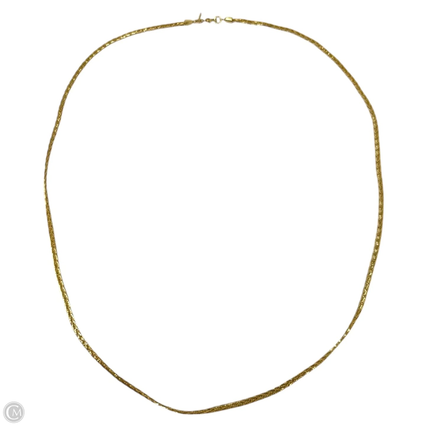 Gold Tone Chain Necklace By Monet