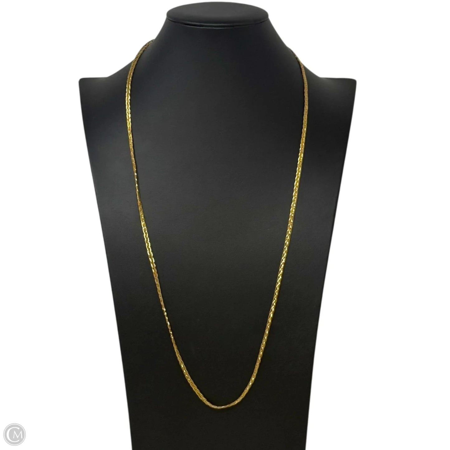 Gold Tone Chain Necklace By Monet