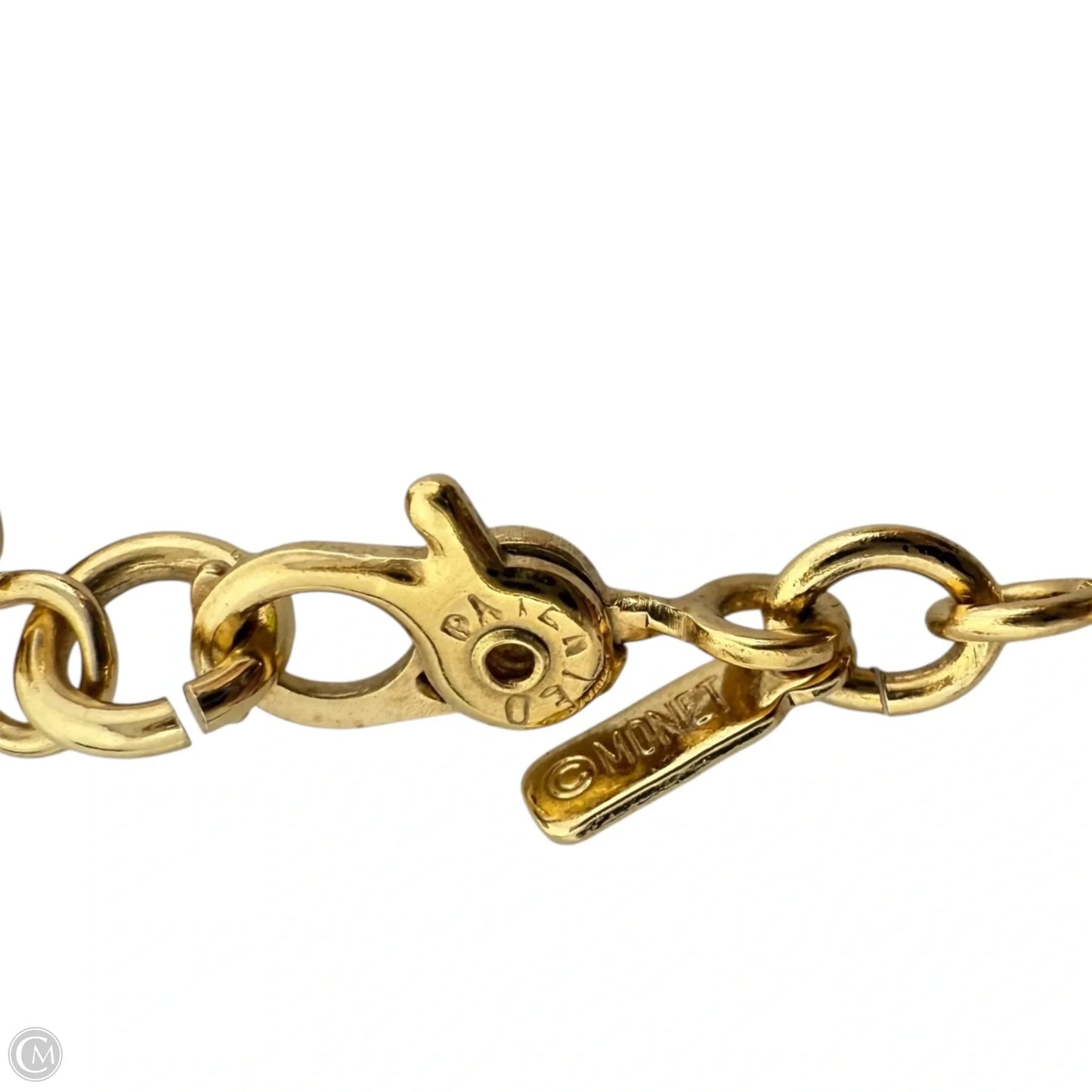 Gold Tone Chain Necklace By Monet