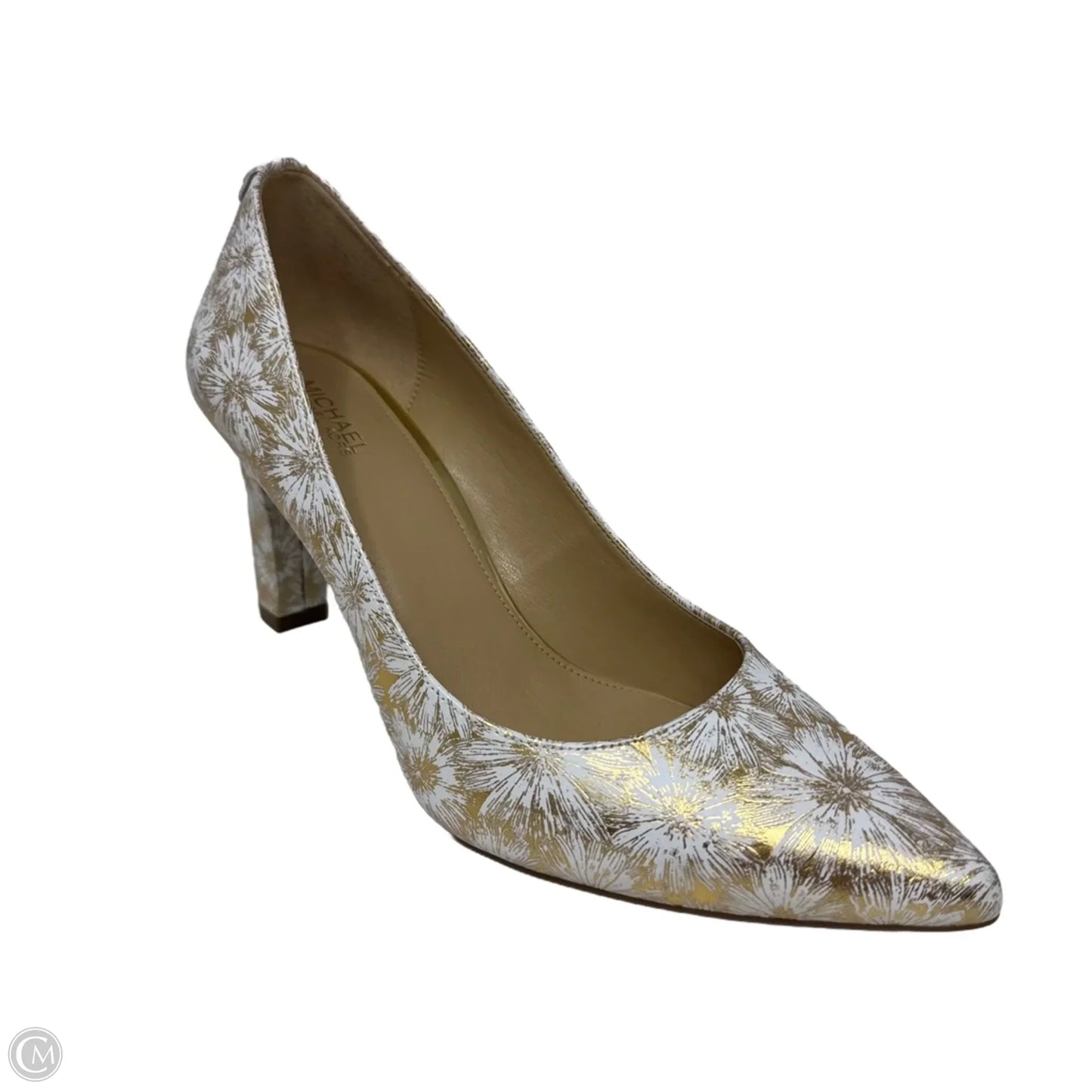 Abby Flex Pumps By Michael By Michael Kors In Gold & White, Size: 8