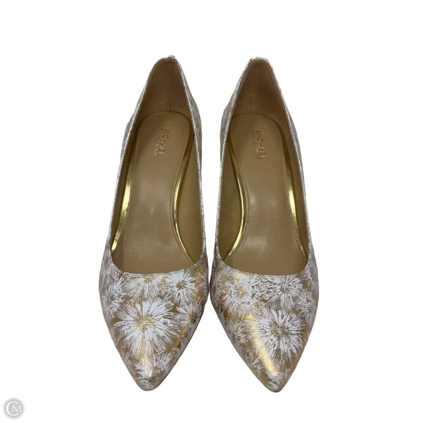 Abby Flex Pumps By Michael By Michael Kors In Gold & White, Size: 8