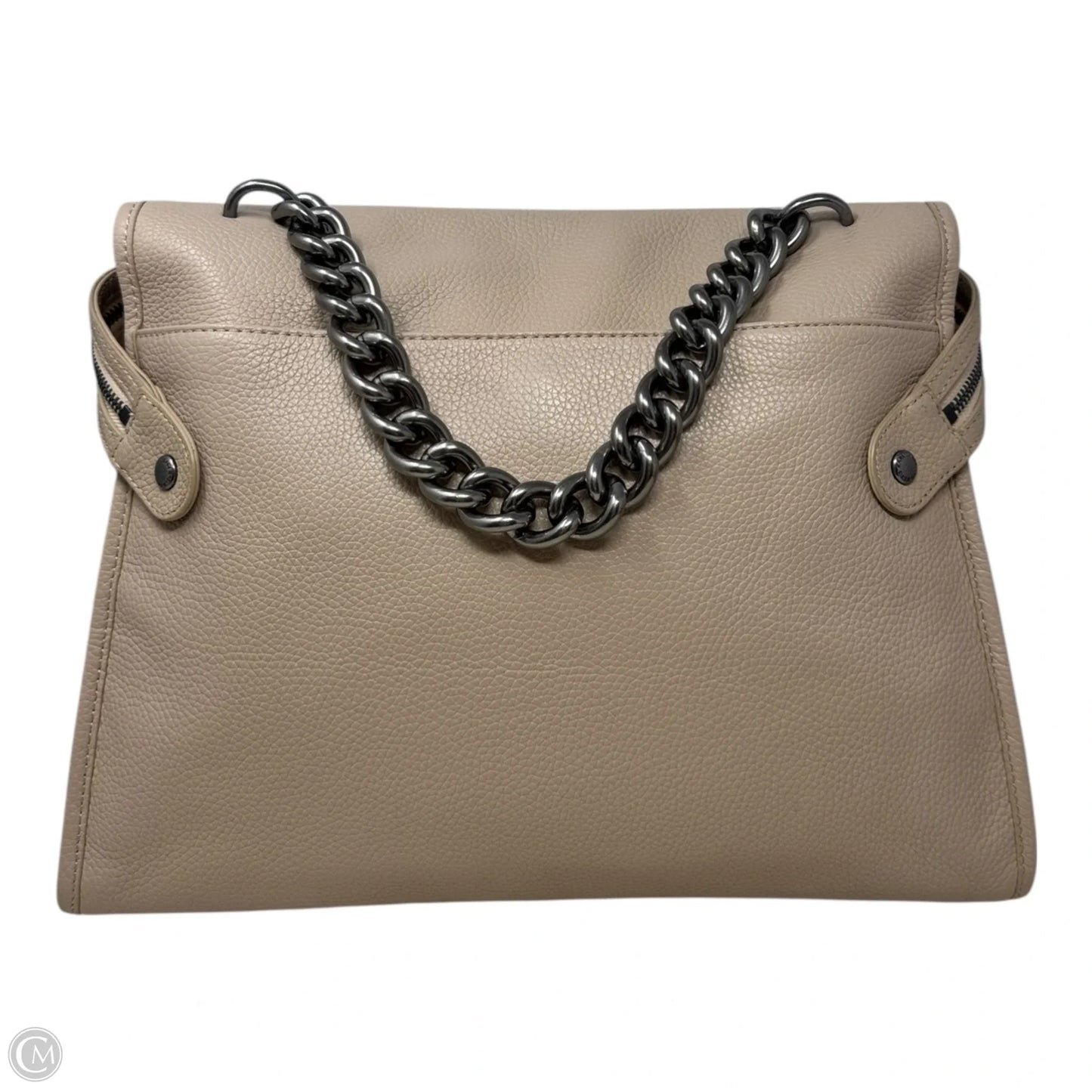 Alexi Chunky Chain Strap Handbag Designer By Karl Lagerfeld, Size: Large