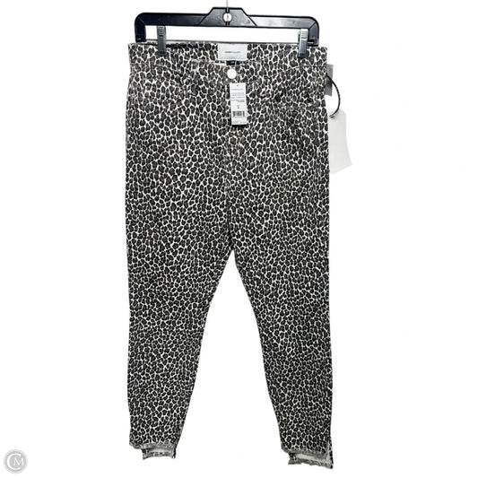 Super High Waist Stiletto Jeans Straight By Current/elliott In Animal Print, Size: 8