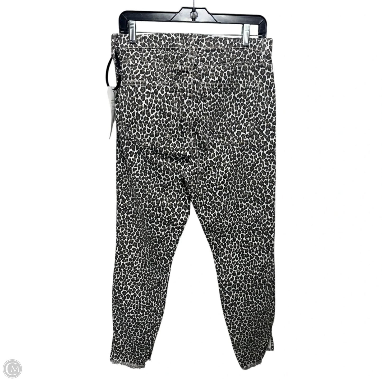 Super High Waist Stiletto Jeans Straight By Current/elliott In Animal Print, Size: 8