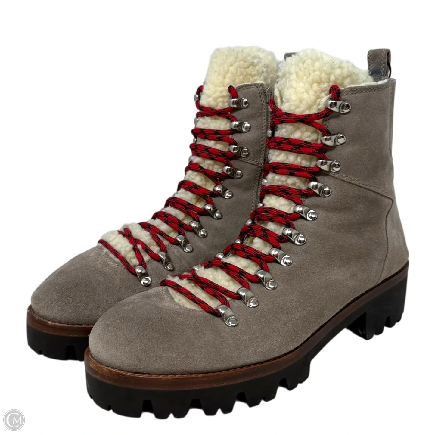 Culvert Hiking Boots By Jeffery Campbell In Taupe, Size: 11