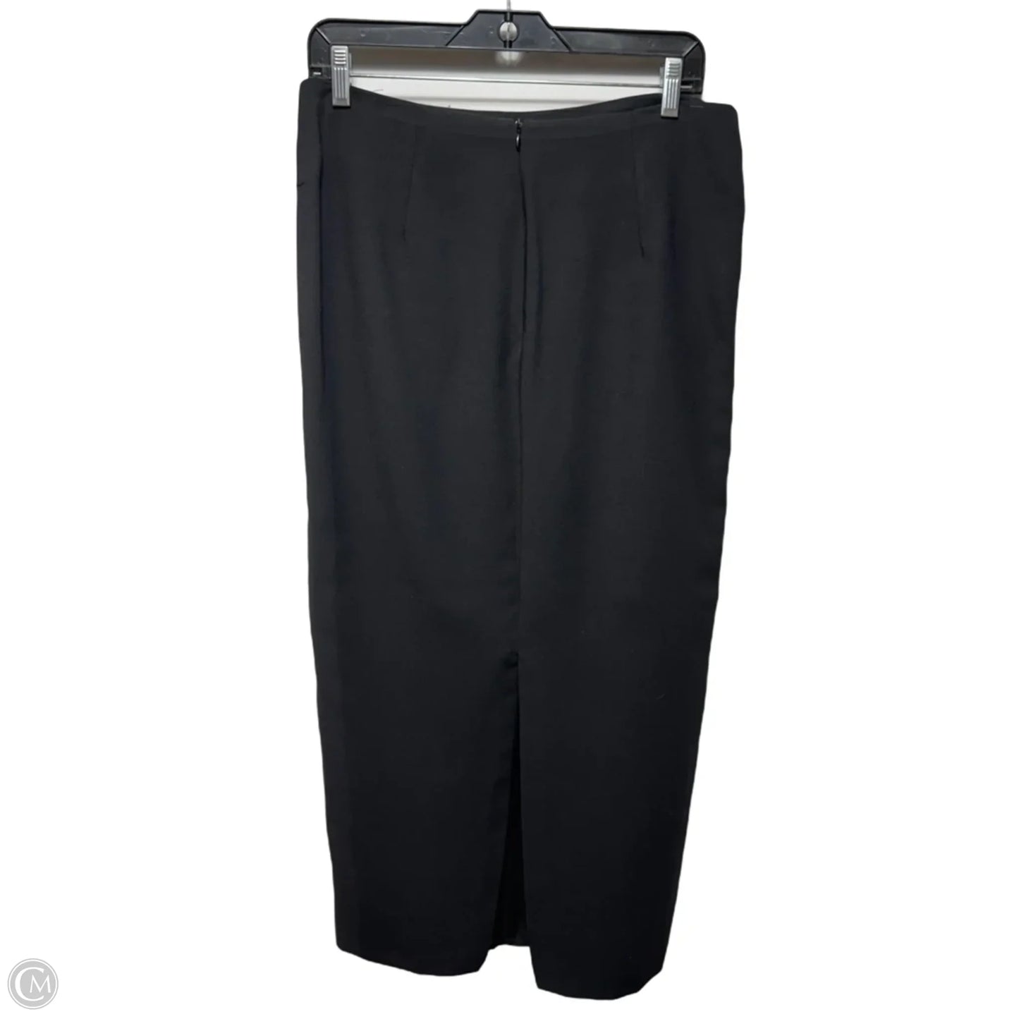Back Slit Skirt Maxi By Zara In Black, Size: L