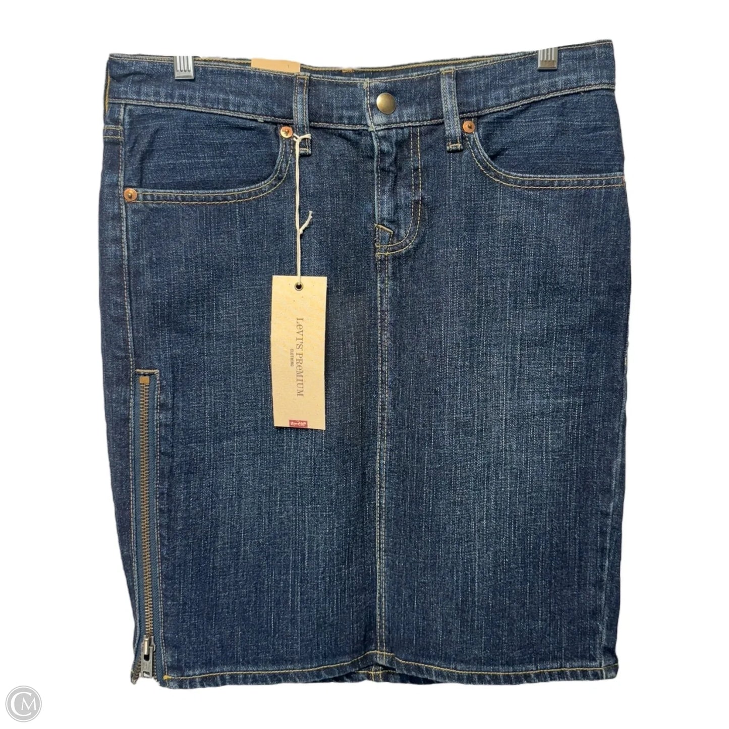 Zippit Kit Skirt Mini & Short By Levis In Blue Denim, Size: 8, 29M