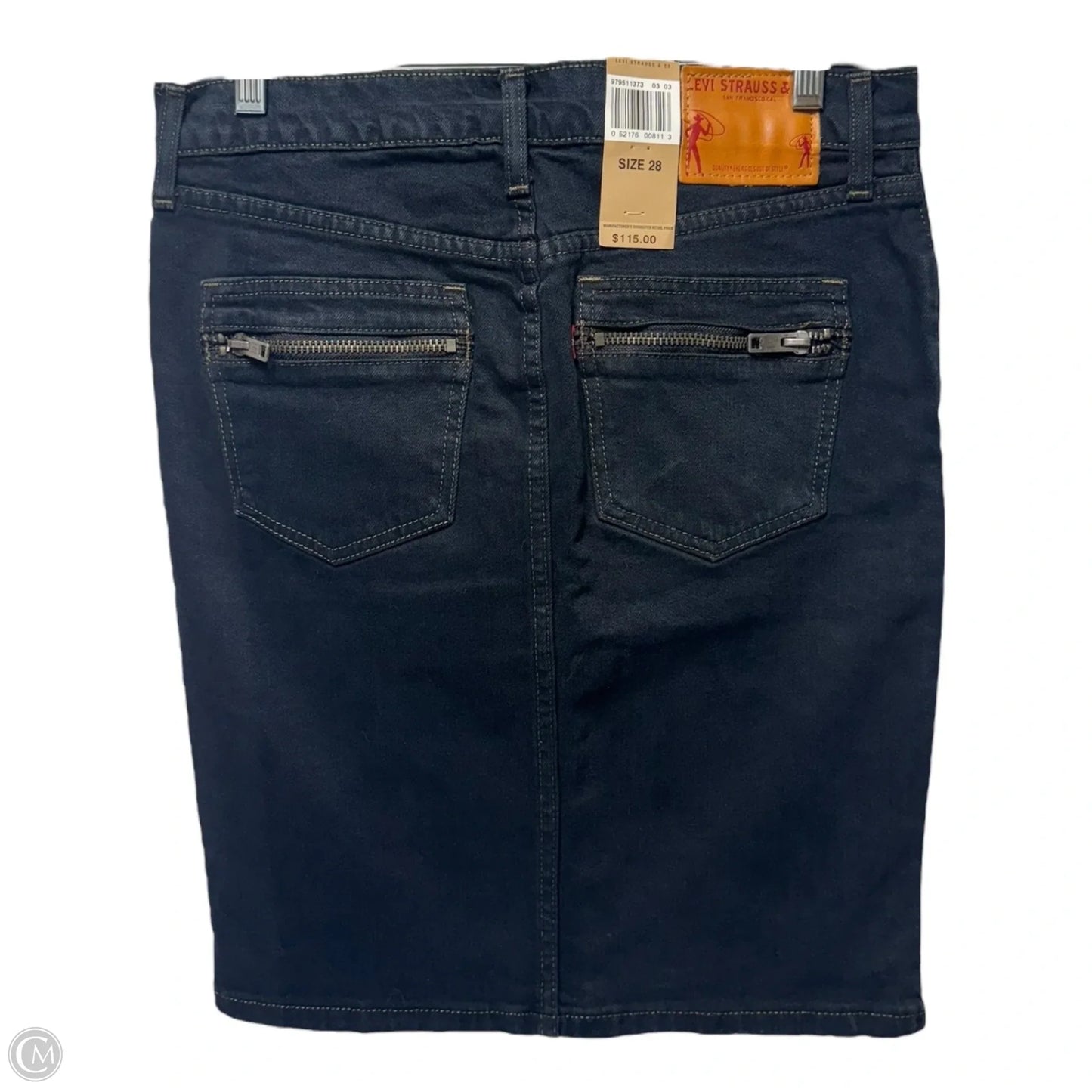Zippit Kit Skirt Mini & Short By Levis In Blue Denim, Size: 8, 28