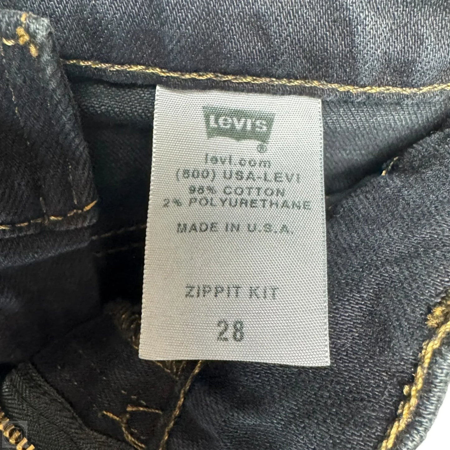 Zippit Kit Skirt Mini & Short By Levis In Blue Denim, Size: 8, 28