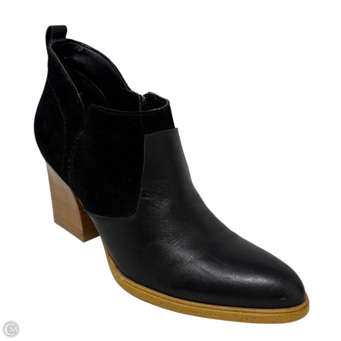 Ginger Pointed Toe Ankle Chelsea Boots By Marc Fisher In Black, Size: 6.5
