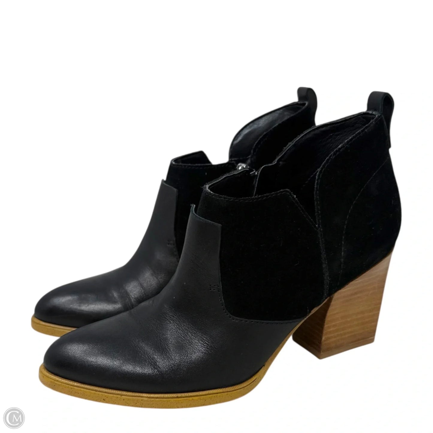 Ginger Pointed Toe Ankle Chelsea Boots By Marc Fisher In Black, Size: 6.5