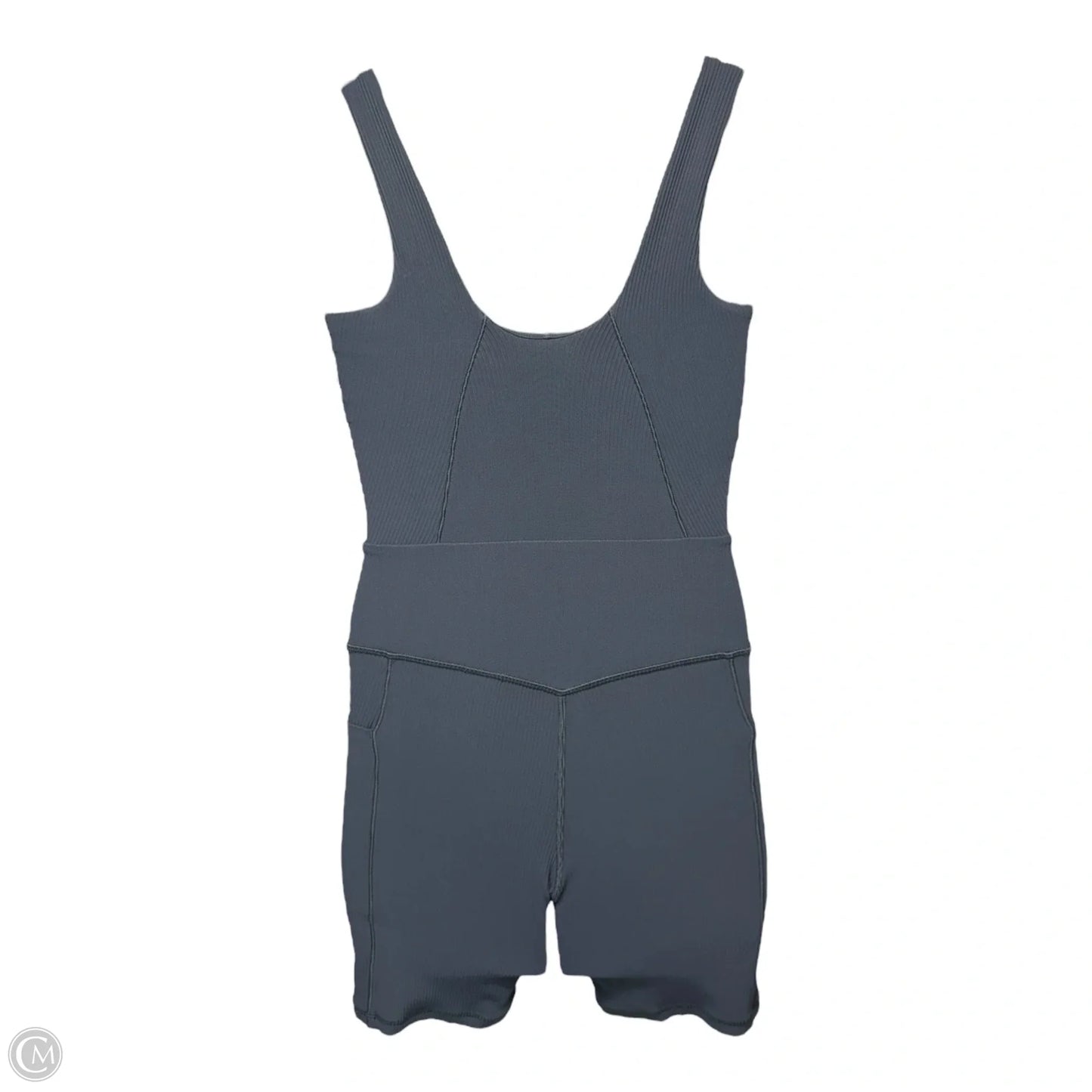 Salutation Rib Bike Suit Romper By Athleta In Blue, Size: M