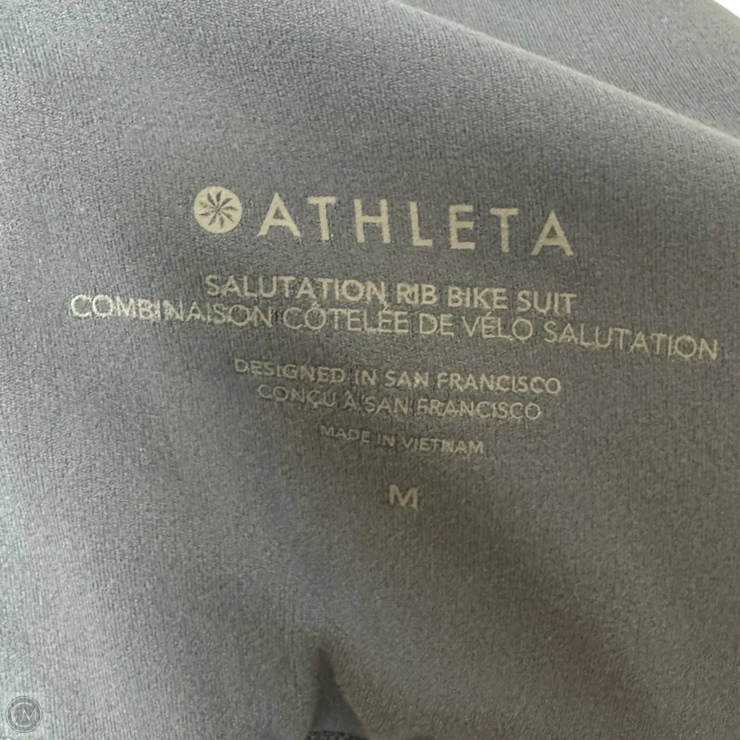 Salutation Rib Bike Suit Romper By Athleta In Blue, Size: M