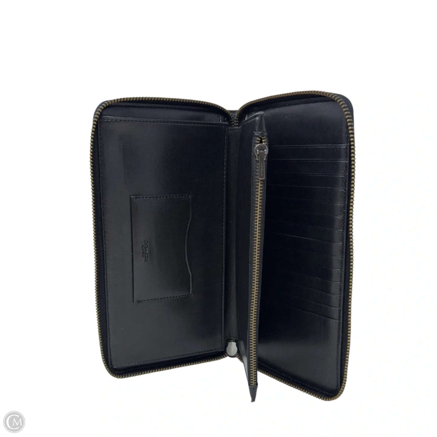 Men's Document Wallet In Signature Canvas Designer By Coach, Size: Large