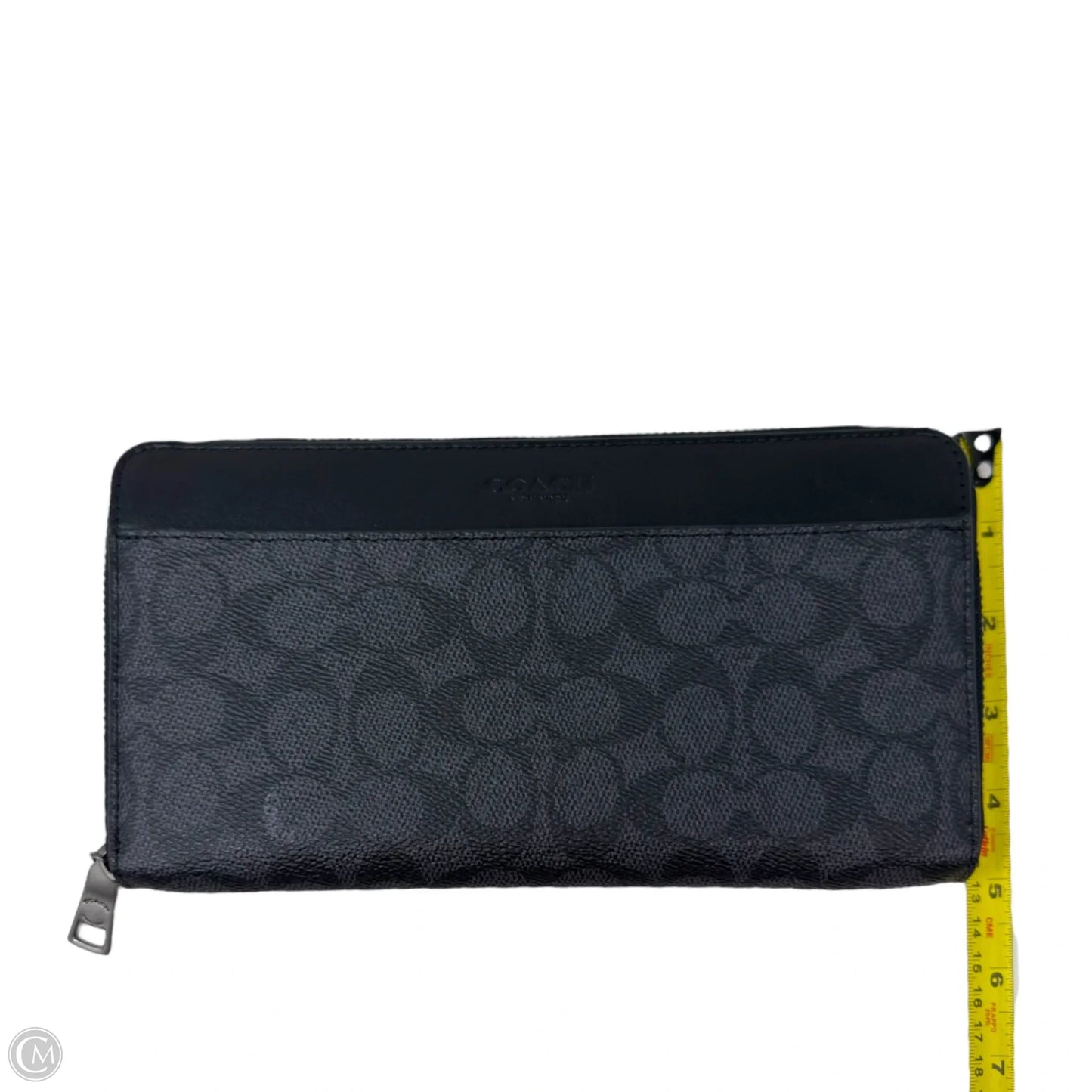 Men's Document Wallet In Signature Canvas Designer By Coach, Size: Large