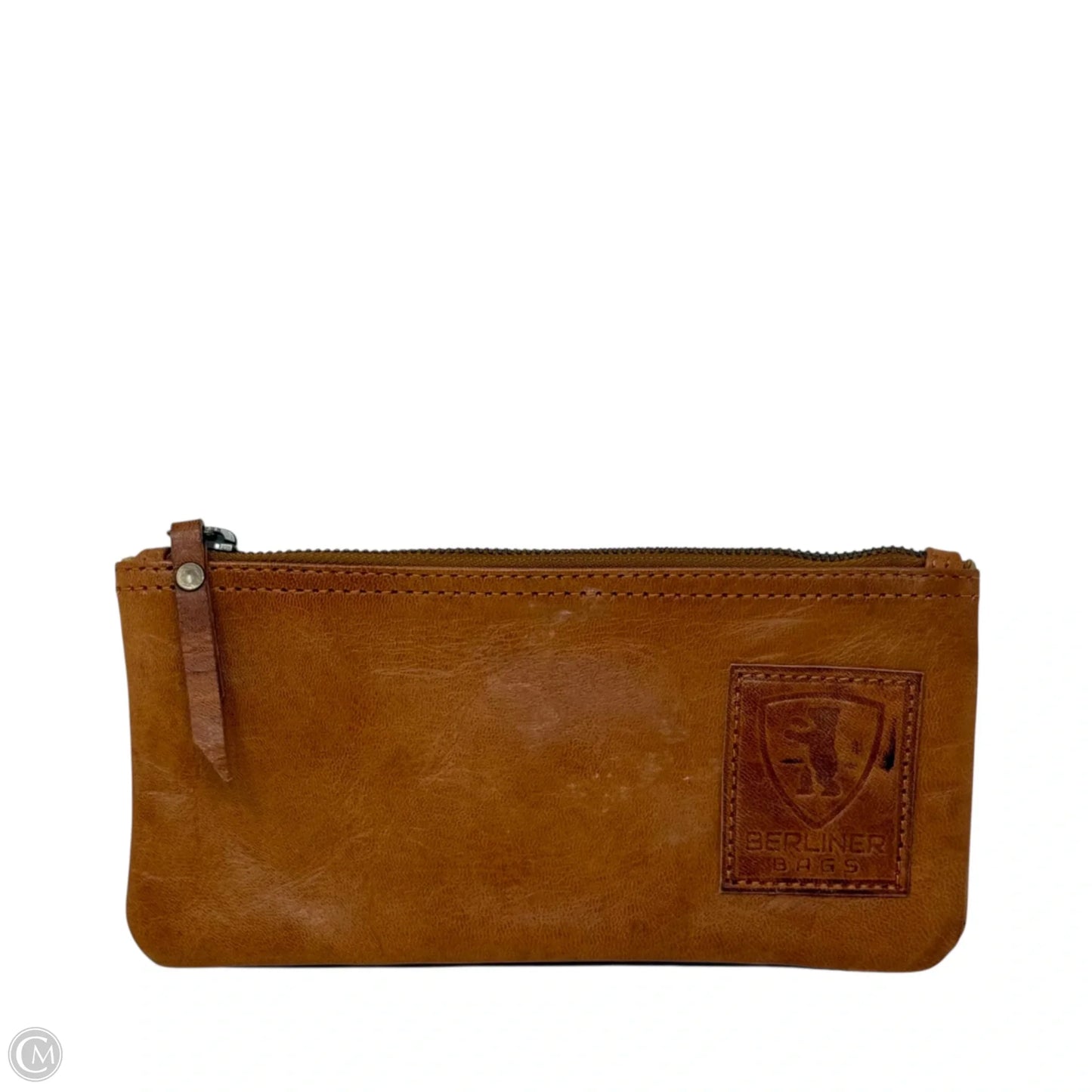 Vintage Leather Pencil Case By Berlinger Bags, Size: Large