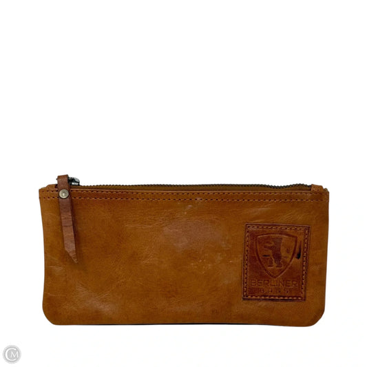 Vintage Leather Pencil Case By Berlinger Bags, Size: Large