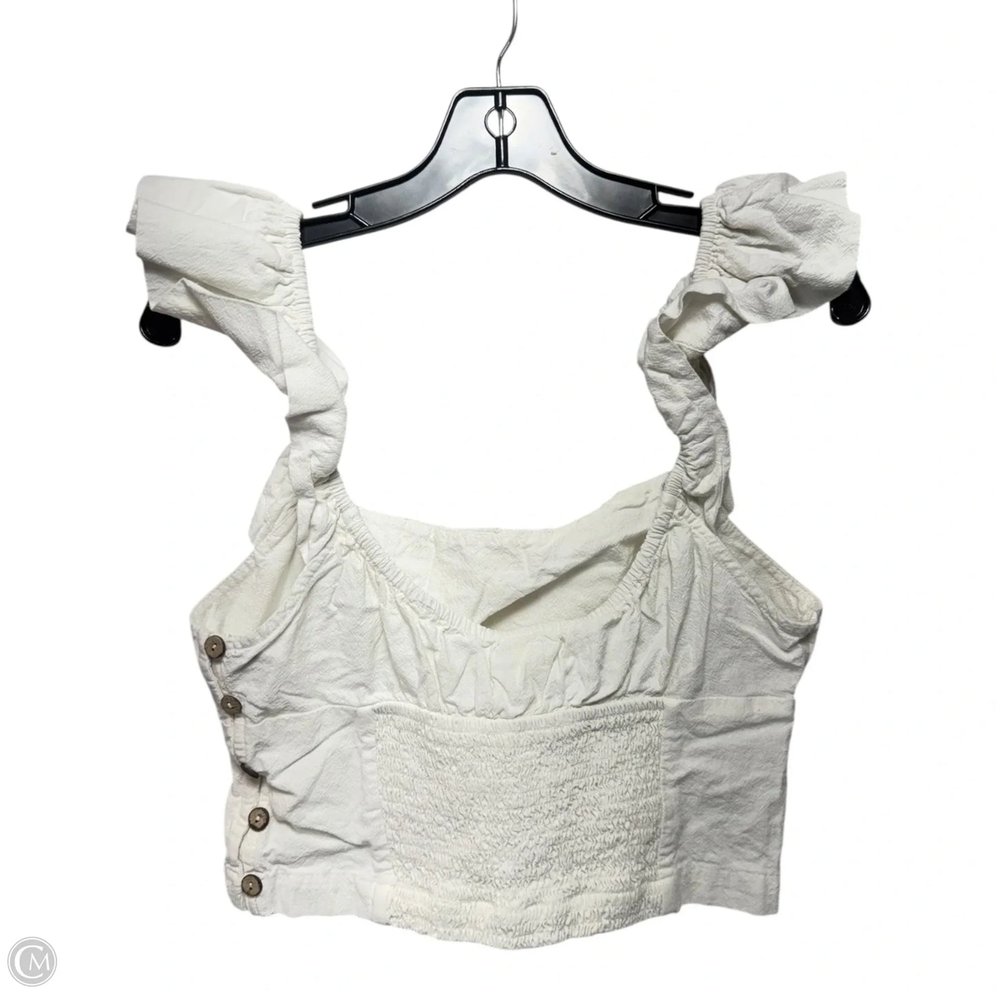 Ruffle Top Sleeveless By Free People In White, Size: M