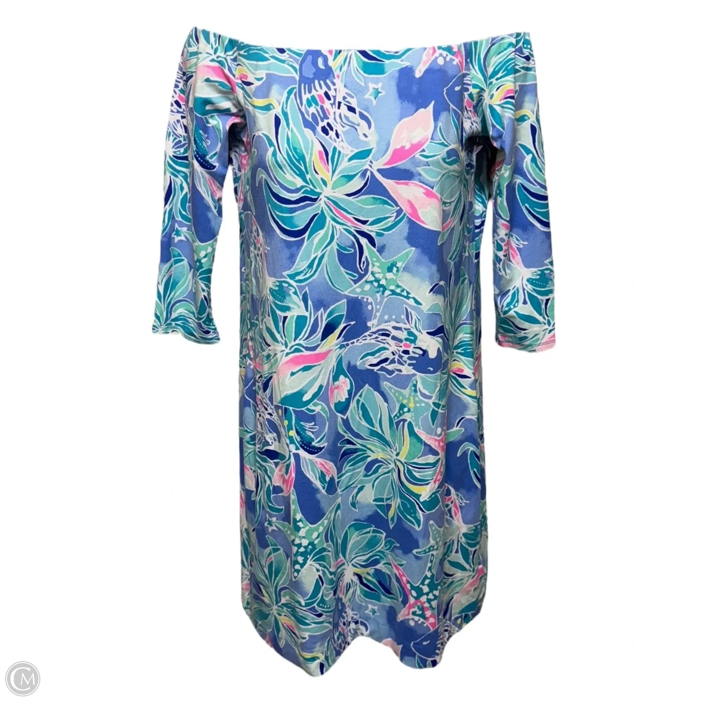 Laurana Dress Designer By Lilly Pulitzer In Bennet Blue Celestial Seas, Size: S