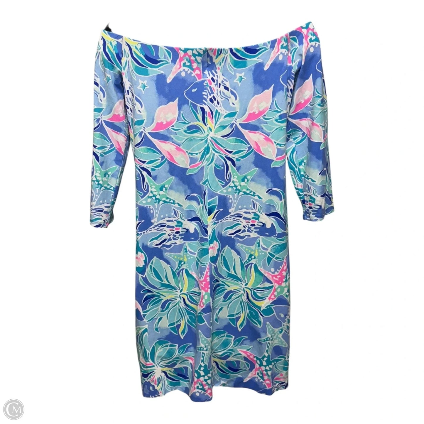 Laurana Dress Designer By Lilly Pulitzer In Bennet Blue Celestial Seas, Size: S