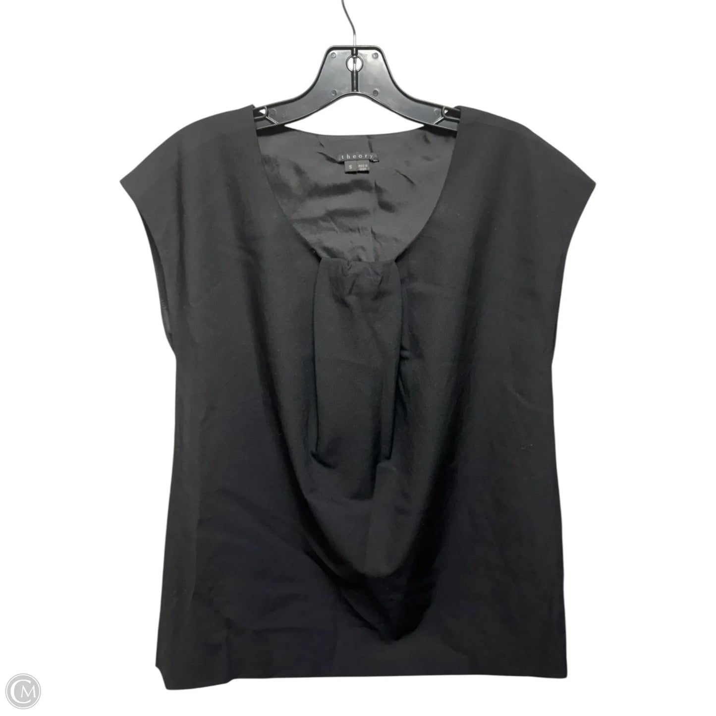 Wool Top Sleeveless By Theory In Black, Size: S