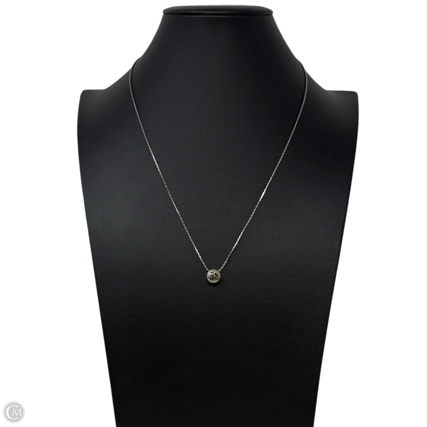 Silver Plated Sacred Stud Om Necklace By Alex And Ani