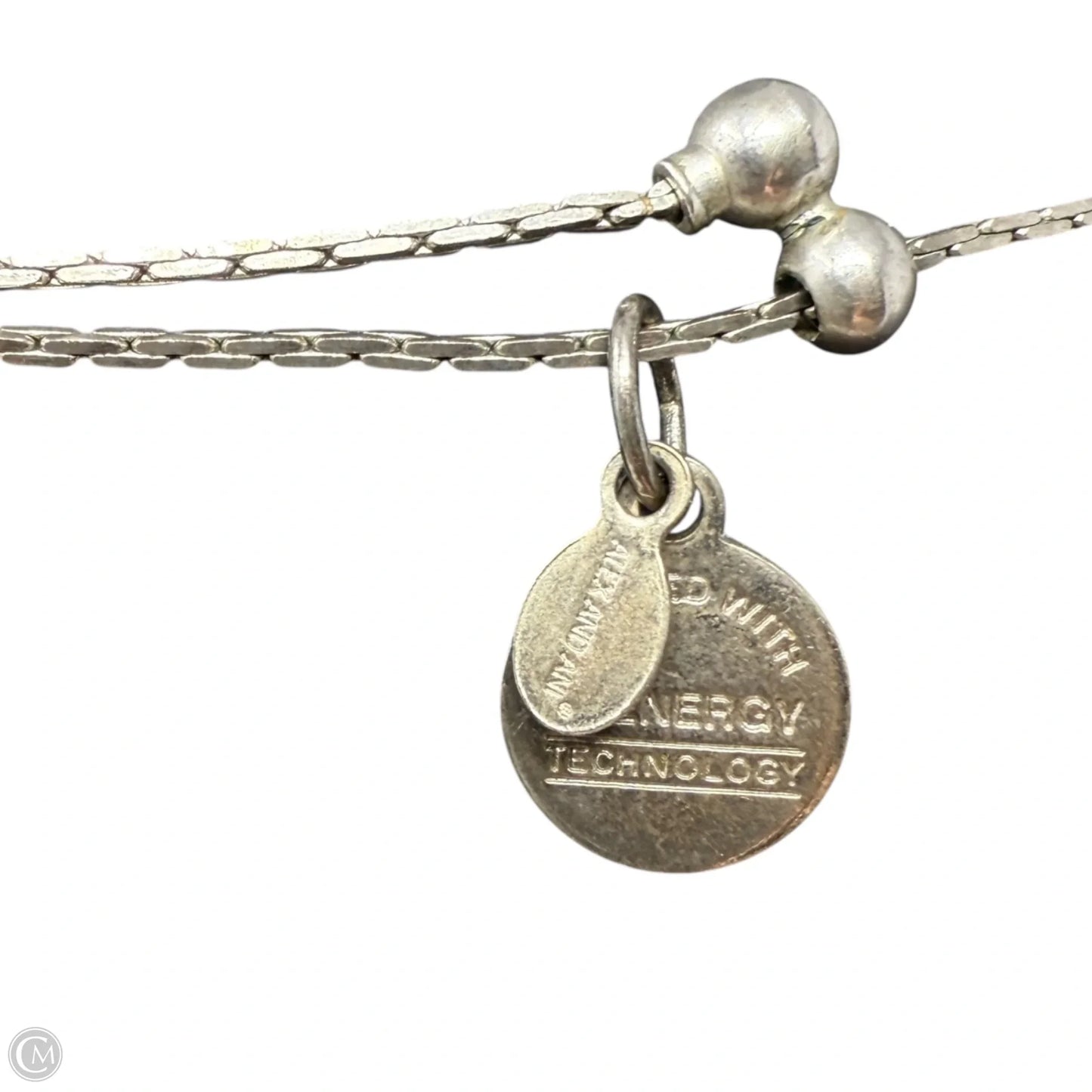 Silver Plated Sacred Stud Om Necklace By Alex And Ani