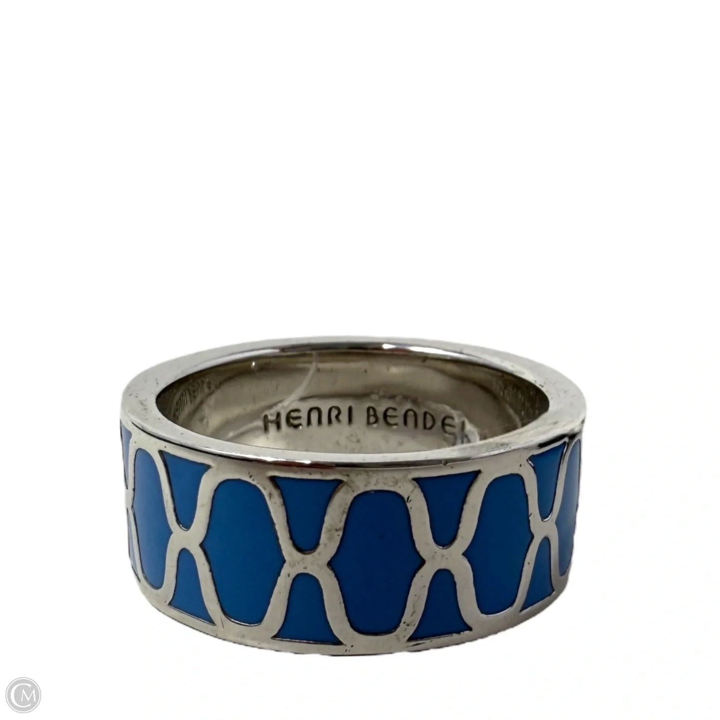 Enamel Cigar Band Ring By Henri Bendel, Size: 7