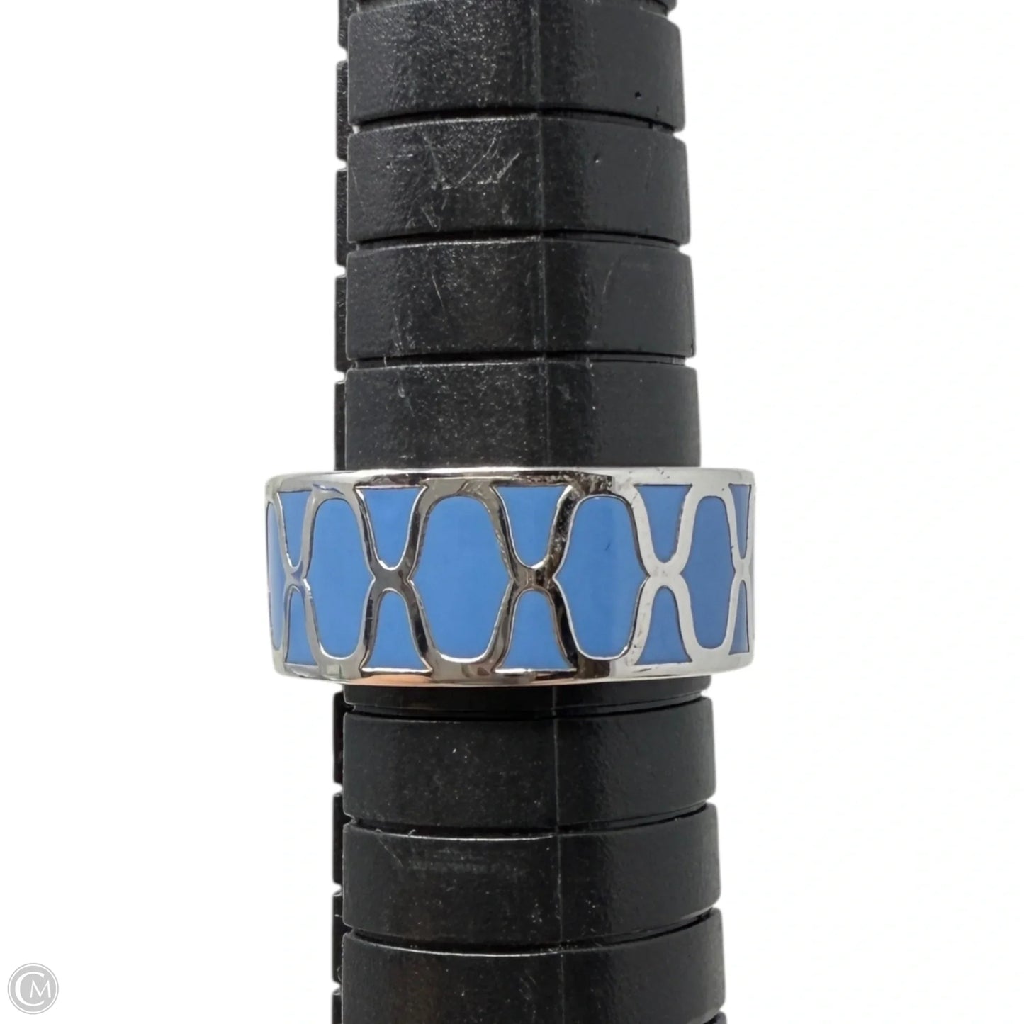 Enamel Cigar Band Ring By Henri Bendel, Size: 7