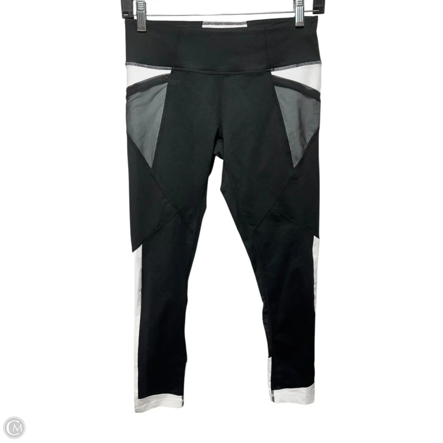 Athletic Leggings By Zella In Black & White, Size: S