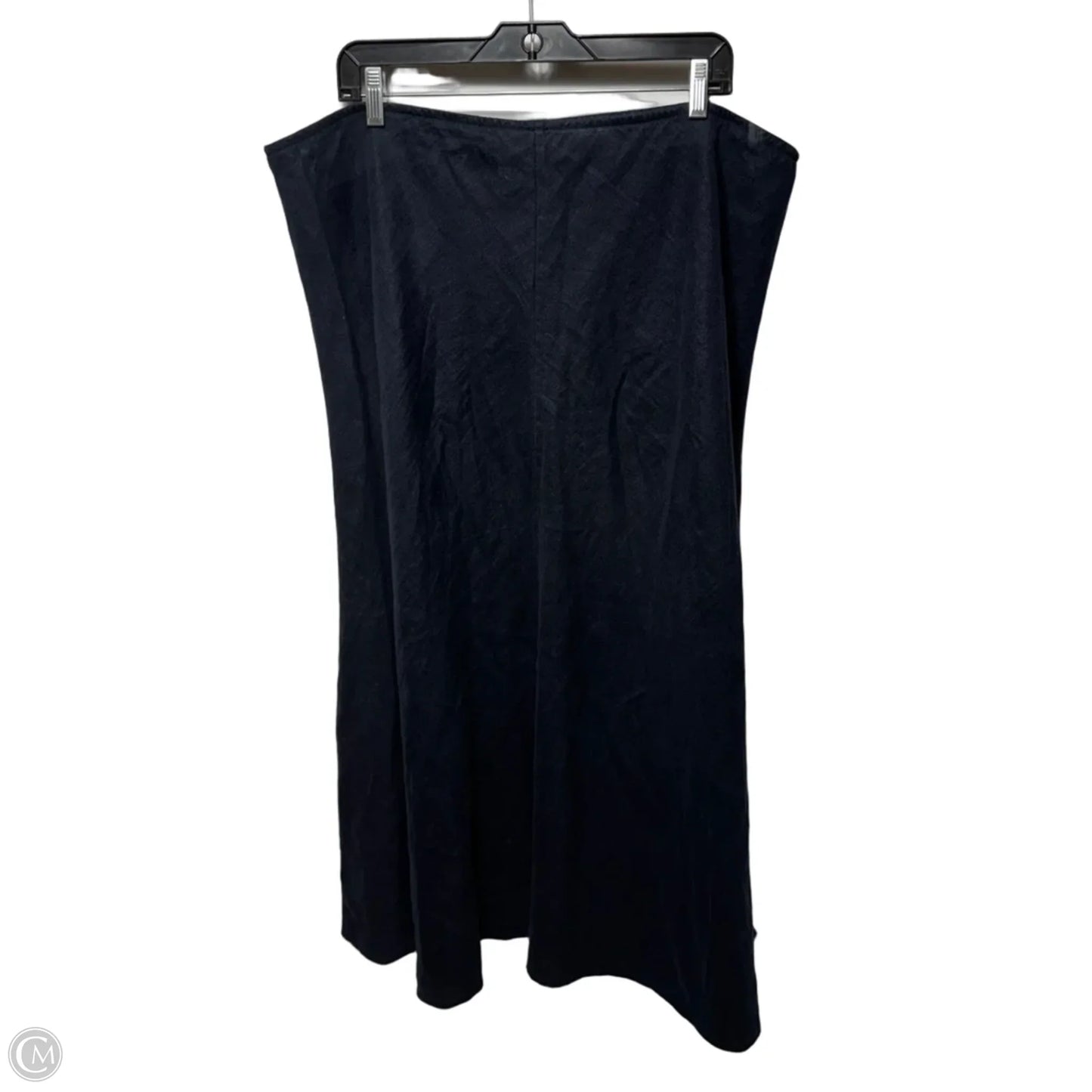 Linen Skirt Maxi By Eileen Fisher In Navy, Size: Xl