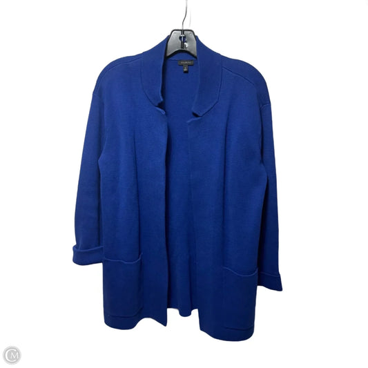 Sweater Cardigan By Talbots In Blue, Size: S
