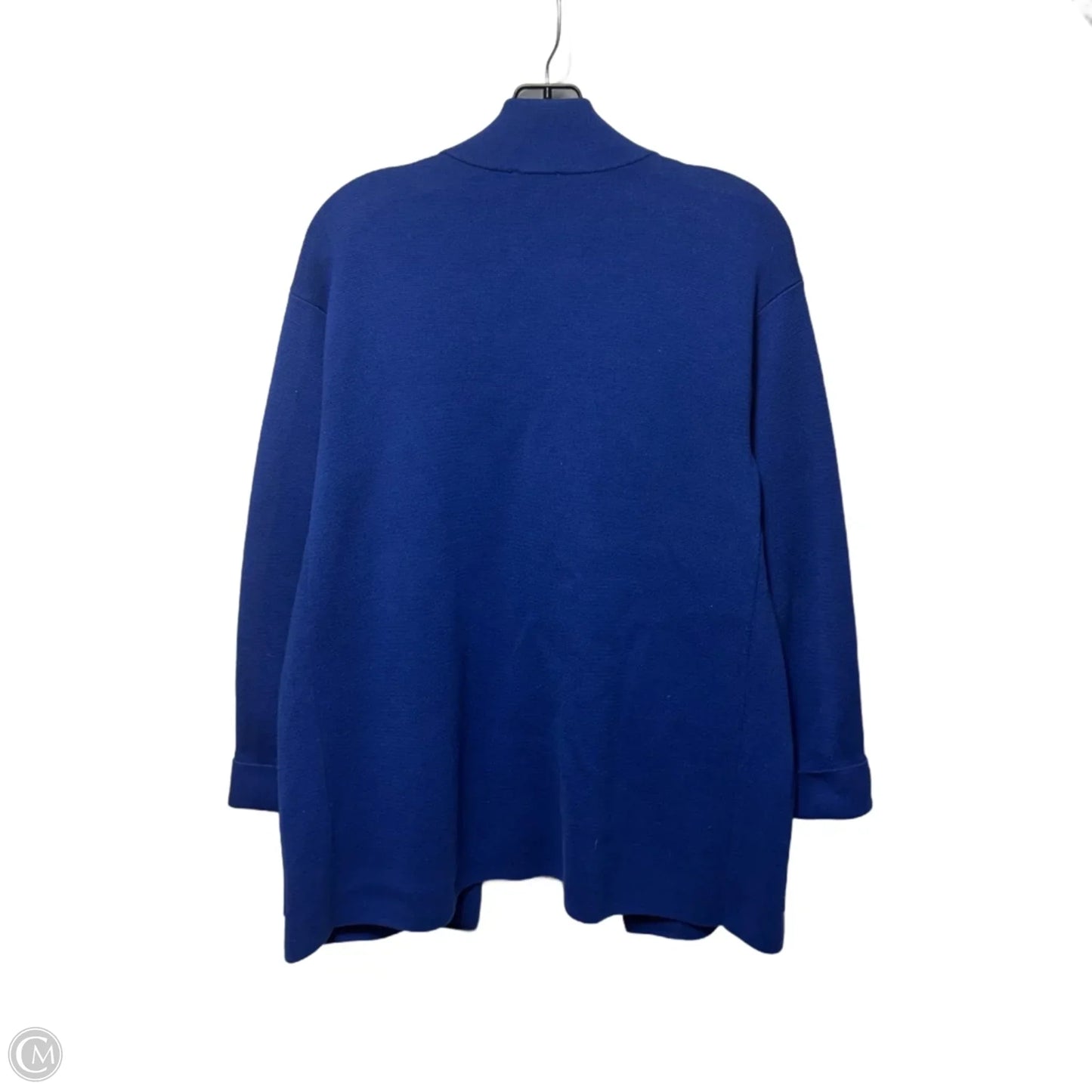 Sweater Cardigan By Talbots In Blue, Size: S