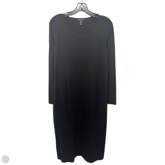 Dress Casual Maxi By Eileen Fisher In Black, Size: Mp