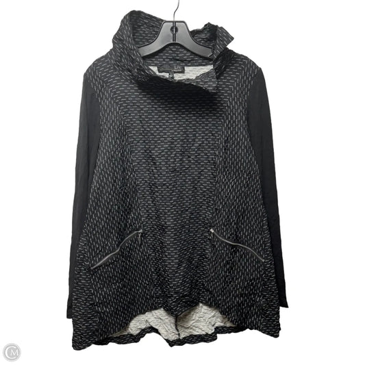 Top Long Sleeve By Habitat In Black & White, Size: S