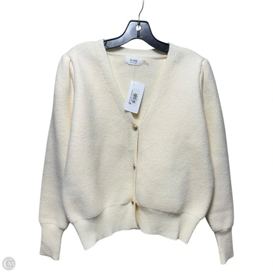 Sweater Cardigan By BluIvy In Cream, Size: L