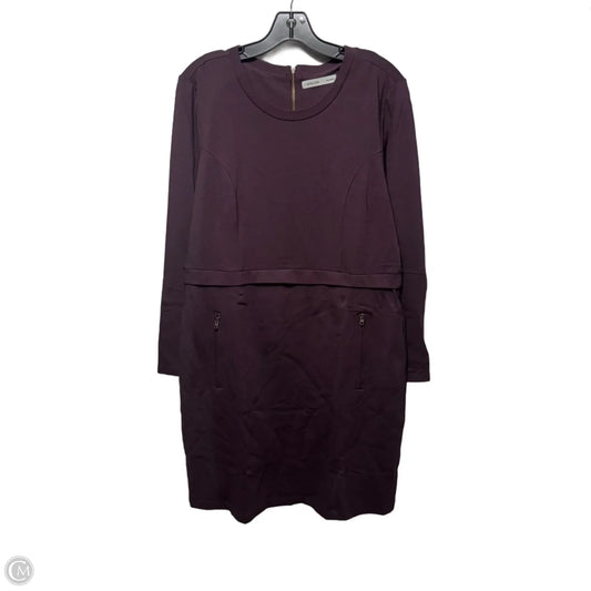 Dress Casual Midi By Athleta In Purple, Size: L