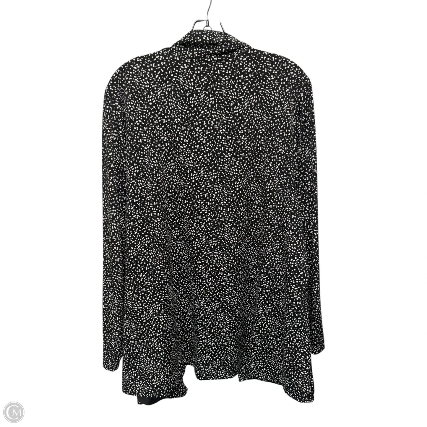 Sweater Cardigan By Torrid In Black & White, Size: 3x