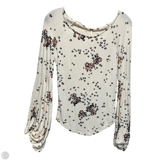 To The Tropics Top Long Sleeve By Free People In Floral Print, Size: M