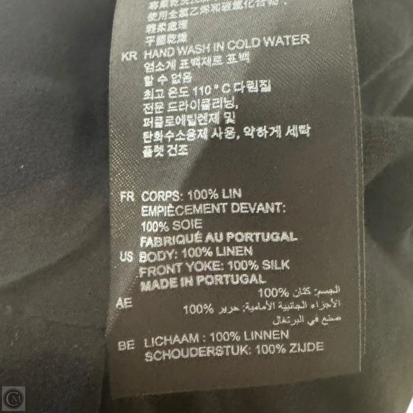 Silk & Linen Sleeveless Blouse Designer By Sandro, Size: Medium