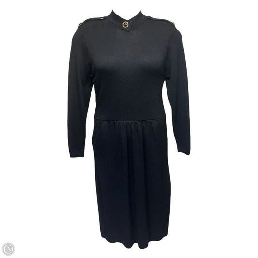 Vintage Knit Dress Luxury Designer By St John Collection In Black, Size: 8