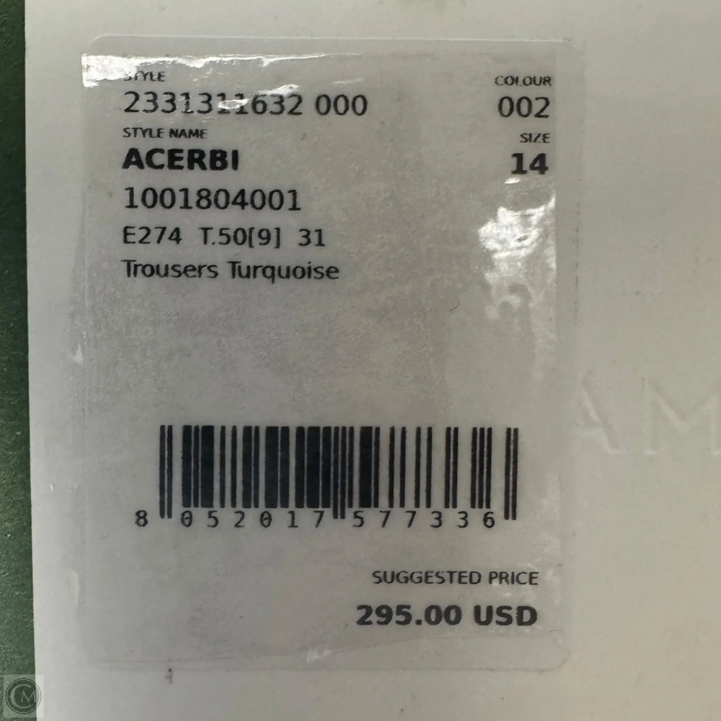 Pants Dress By MARELLA In Turquoise, Size: 14