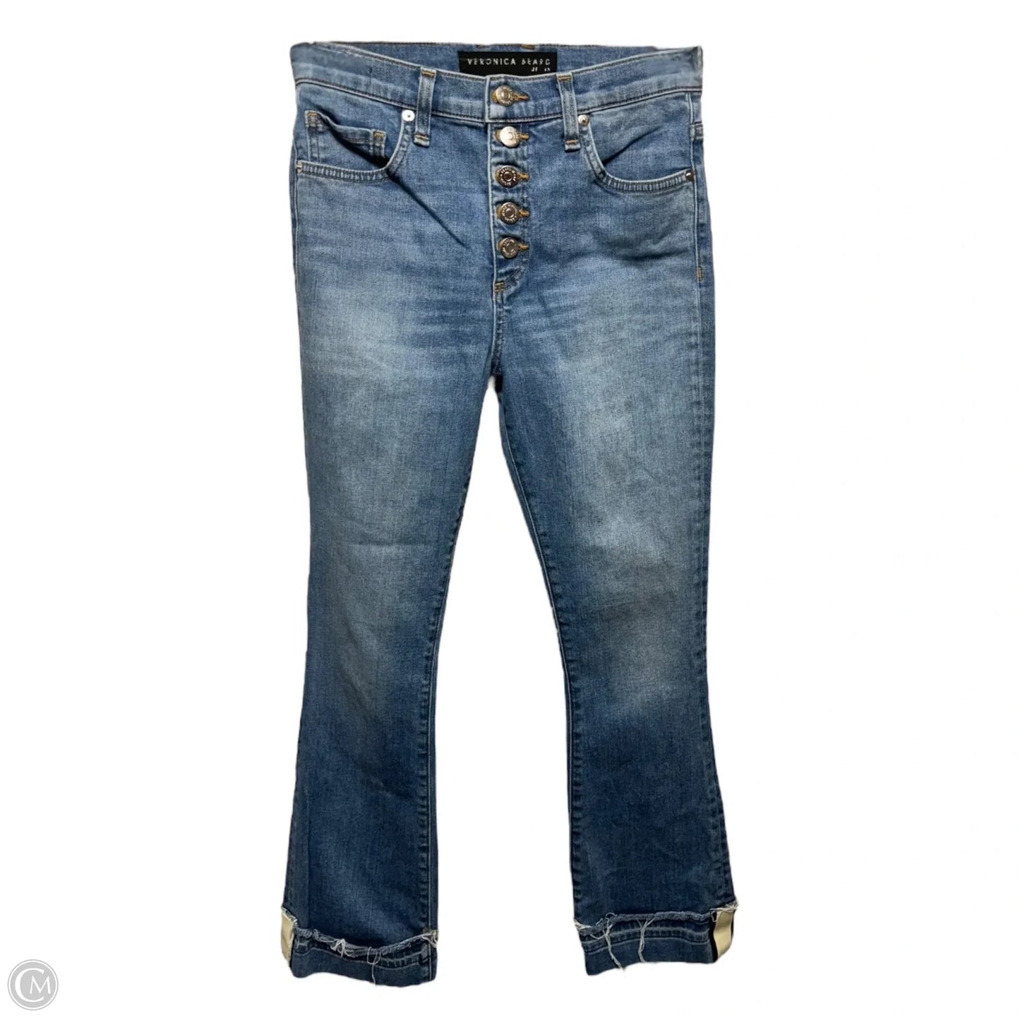 Jeans Straight By Veronica Beard In Blue Denim, Size: 0