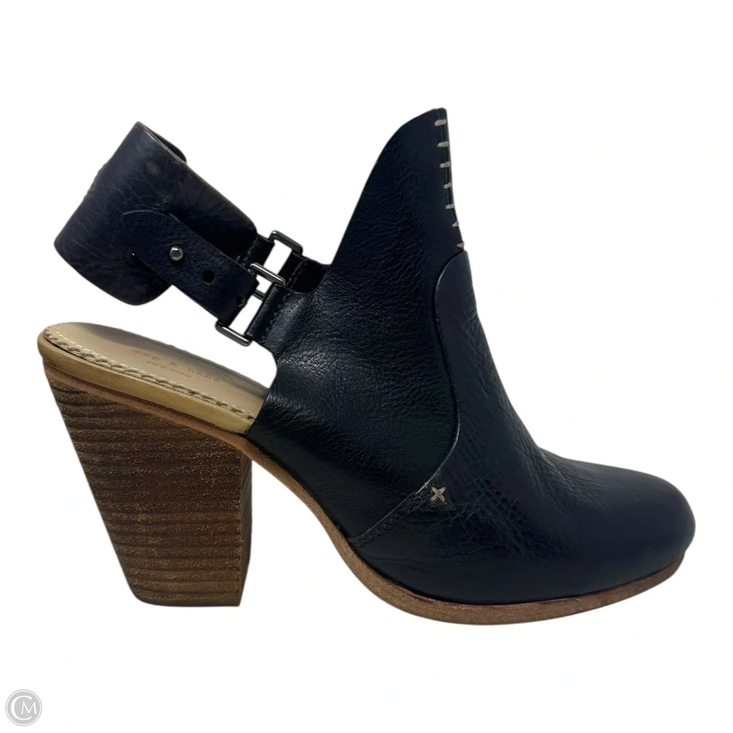 Wyatt Slingback Boots Ankle Heels By Rag And Bone In Black, Size: 8.5