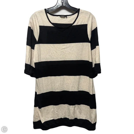 Striped Knit 3/4 Sleeve Sweater Dress By Marimekko In Pattern, Size: M