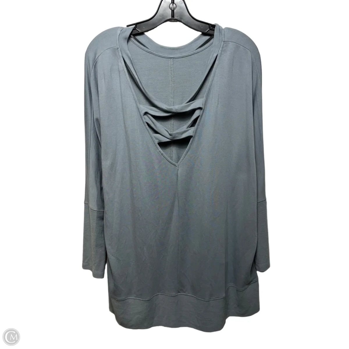 Top Long Sleeve By Wishlist In Grey, Size: L
